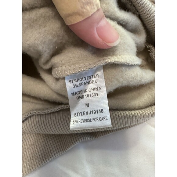 charlotte russe hooded sweatshirt Size medium Tan pullover - Picture 7 of 7